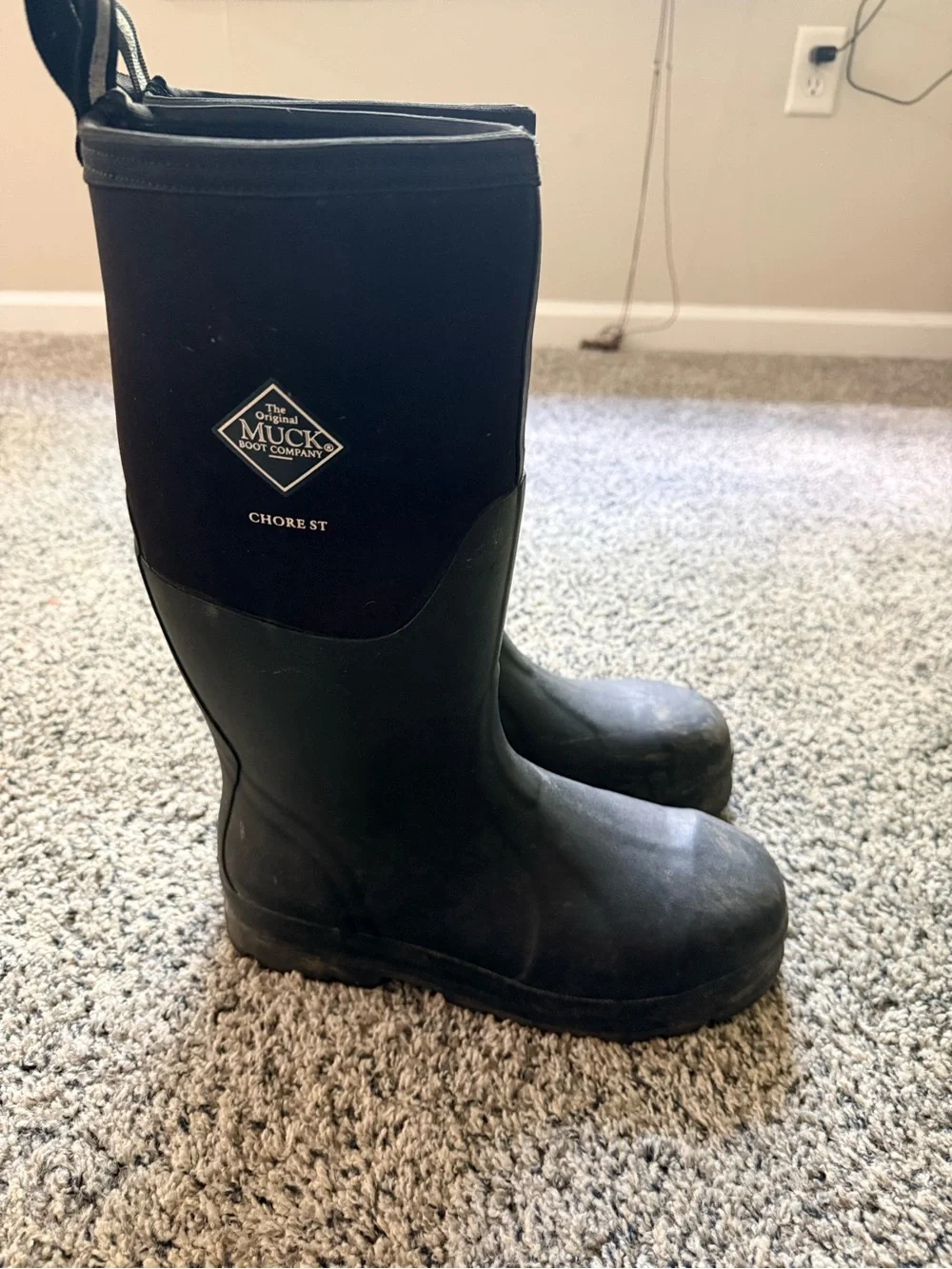 Muck Boot Company Men’s Chore ST Waterproof Black Work Boots